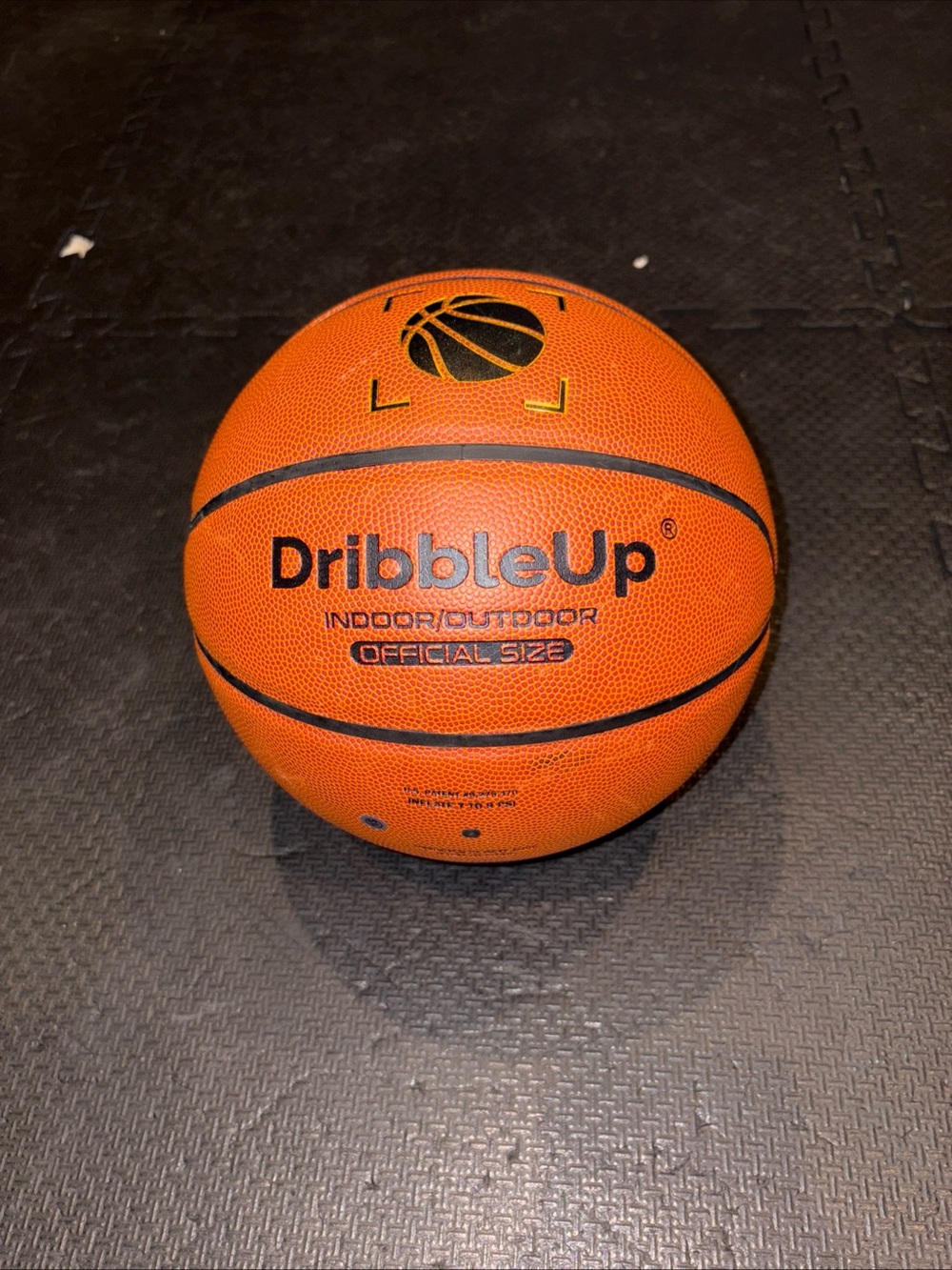 Dribble Up Smart Basketball Official Size Indoor Outdoor 29.5 Basketball Orange